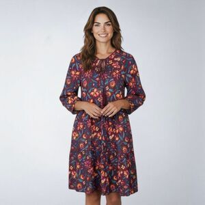 Sundance Eternal Dress Large Maroon Boho Floral Lightweight Tasseled
